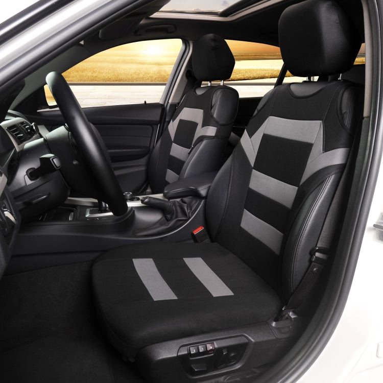 Car Vest Style Double Front Seat Interior Seat Cover(Gray) - free shipping - PMC Jewellery - Order now!