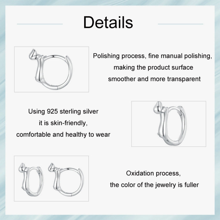 S925 Sterling Silver Dachshund Animal Earrings(SCE1765) - Stud Earrings & Earrings by PMC Jewellery | Online Shopping South Africa | PMC Jewellery | Buy Now Pay Later Mobicred