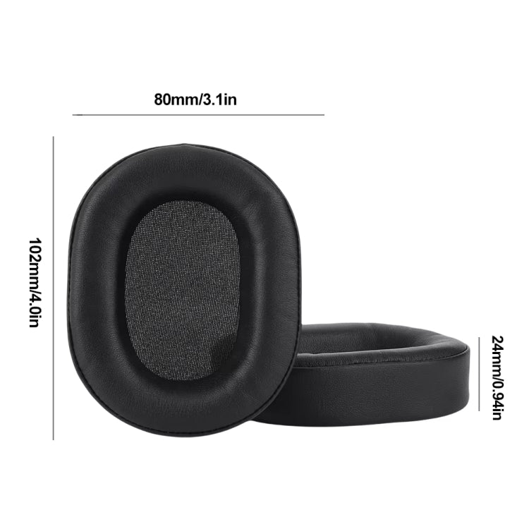 1pair Headphone Leather Sponge Cover For CORSAIR HS55 / HS55 PRO / HS65(Black) - Earmuff & Pad by PMC Jewellery | Online Shopping South Africa | PMC Jewellery | Buy Now Pay Later Mobicred