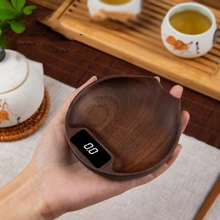 100g/0.1g Wood Electronic Tea Coffee Scale Kitchen Bar Scale(Wood Color) - Kitchen Scales by PMC Jewellery | Online Shopping South Africa | PMC Jewellery | Buy Now Pay Later Mobicred