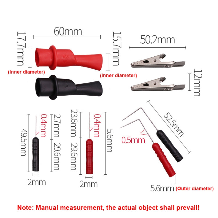 6-in-1 Universal Multimeter Replacement Probe Kit(Replacement Accessories) - Electronic Test by PMc TechLife | Online Shopping South Africa | PMc TechLife | Buy Now Pay Later Mobicred