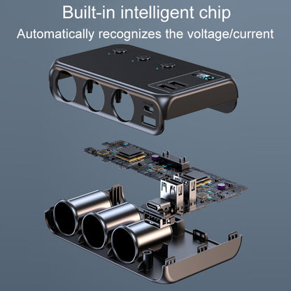 C29 9 In 1 Car Cigarette Lighter Powerful Fast Charger With Voltage Display - Cigar Socket by PMC Jewellery | Online Shopping South Africa | PMC Jewellery | Buy Now Pay Later Mobicred