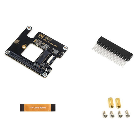 Waveshare For Raspberry Pi 5 PCIe To M.2 Adapter, NVMe Protocol M.2 SSD Basic Kit - Raspberry Pi Accessories by Waveshare | Online Shopping South Africa | PMC Jewellery | Buy Now Pay Later Mobicred