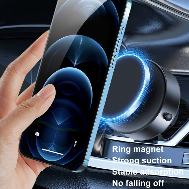 AIMITE M12 Car Phone Magnetic Rotating Holder Vacuum Suction Cup Strong Magnetic Support Bracket(Black) - Car Holders by AIMITE | Online Shopping South Africa | PMC Jewellery | Buy Now Pay Later Mobicred