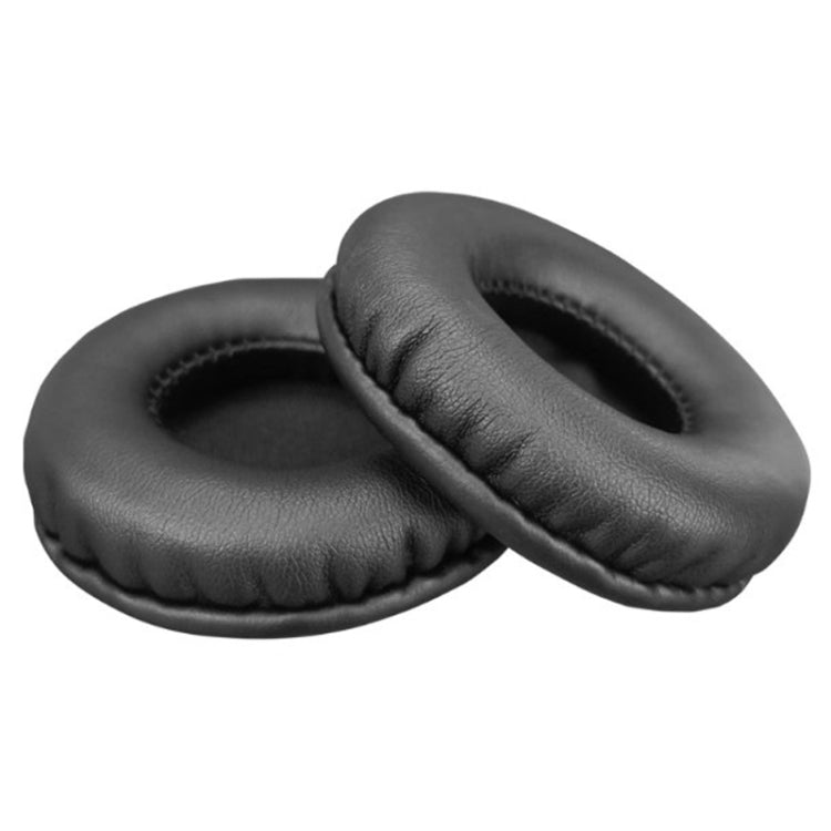 For Edifier K550 2pcs Headphone Sponge Leather Case 6cm Earmuffs(Black) - free shipping - PMC Jewellery - Order now!