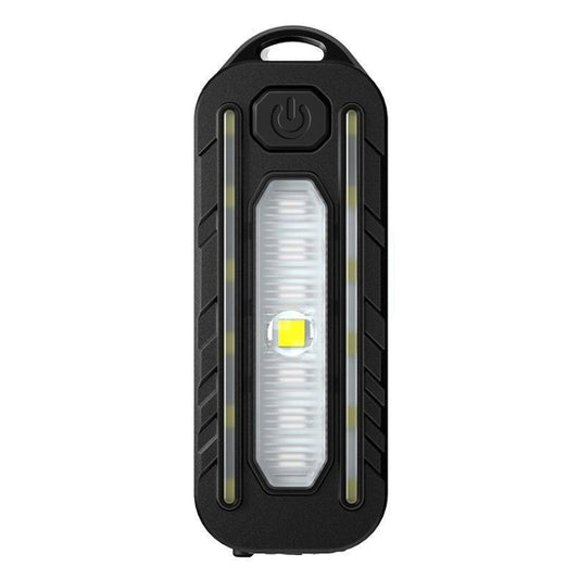 LED Shoulder Flashlight Bike Tail Light Type-C Recharge Outdoor Flashlight With Clip Patrol Safety Warning Lamp(B Model) - Taillights by PMC Jewellery | Online Shopping South Africa | PMC Jewellery | Buy Now Pay Later Mobicred