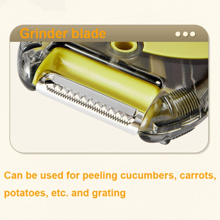 3-In-1 Multifunctional Rotary Peeler Household Kitchen Tools Scraper Fruit Grater(Green) - Cutter & Peeler by PMc TechLife | Online Shopping South Africa | PMc TechLife | Buy Now Pay Later Mobicred