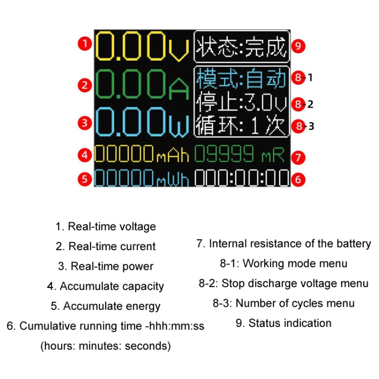 18650 Lithium Battery Capacity Automatic Charge Discharge Internal Resistance Tester(XHD0034) - Power Module by PMC TechLife | Online Shopping South Africa | PMC TechLife | Buy Now Pay Later Mobicred