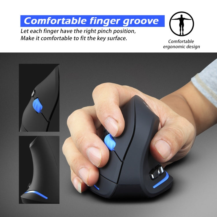 ZELOTES F-35A 6-Buttons Vertical Grip Ergonomic Rechargeable Wireless Mouse(Wireless Version) - free shipping - PMC TechLife - Order now!