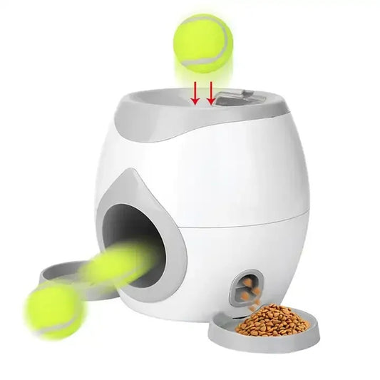 Dog Food Reward Machine Pet Training Intelligent Automatic Food Leaker with Two Balls(Gray) - Leakage Toy by PMC Jewellery | Online Shopping South Africa | PMC Jewellery | Buy Now Pay Later Mobicred