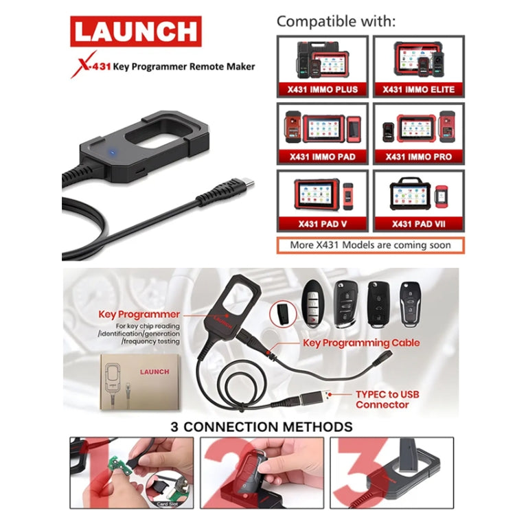 Launch Key Programmer + 4 Key Super Chip Smart Card Set(X431) - Code Readers & Scan Tools by Launch | Online Shopping South Africa | PMC Jewellery | Buy Now Pay Later Mobicred