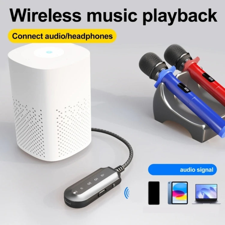 T300 Singing Practice Live Vocal Processor Bluetooth Receiver - Live Sound Effects Processors by PMC TechLife | Online Shopping South Africa | PMC TechLife | Buy Now Pay Later Mobicred
