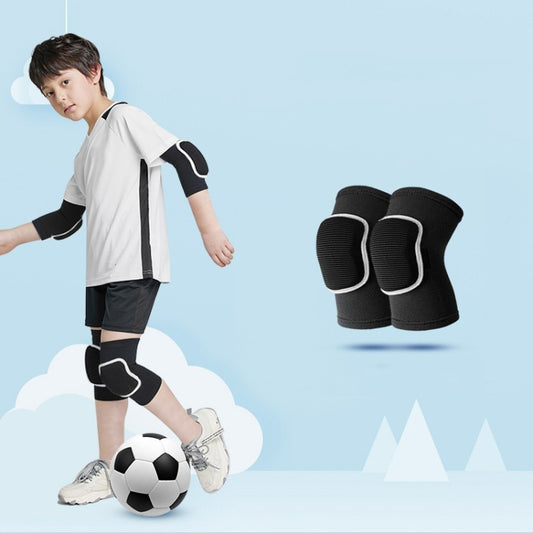 Sponge Children Football Protective Gear Outdoor Sports Equipment, Color: Black Knee Pads(S) - Sports Safety by PMC Jewellery | Online Shopping South Africa | PMC Jewellery | Buy Now Pay Later Mobicred