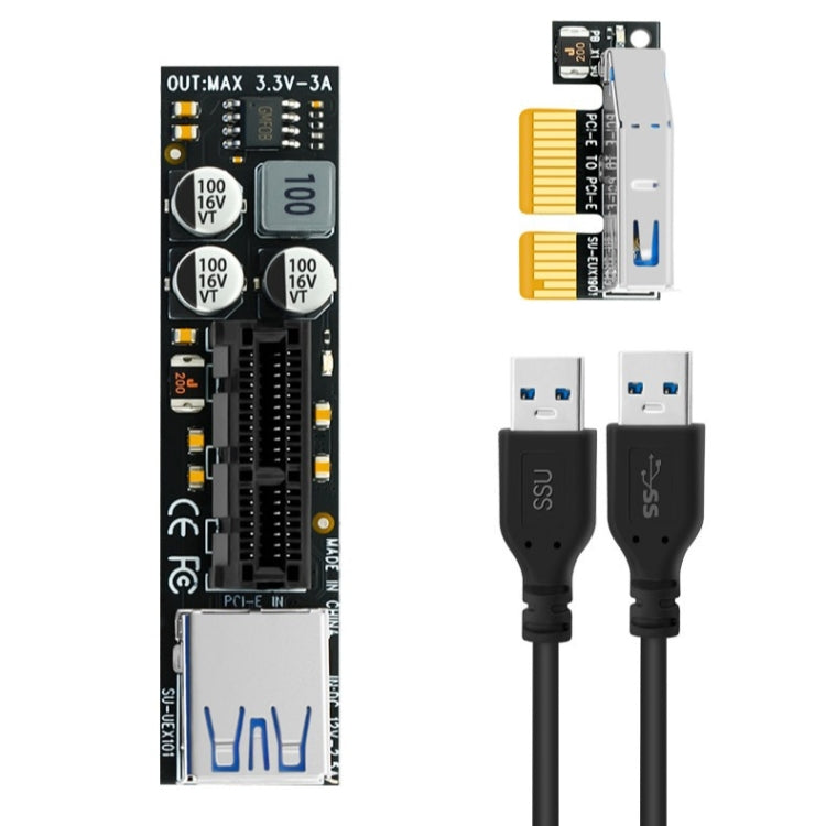 SSU PCI-E To X1 Interface Extension Cable, Length: 1m - PCIE Cable by SSU | Online Shopping South Africa | PMC TechLife | Buy Now Pay Later Mobicred