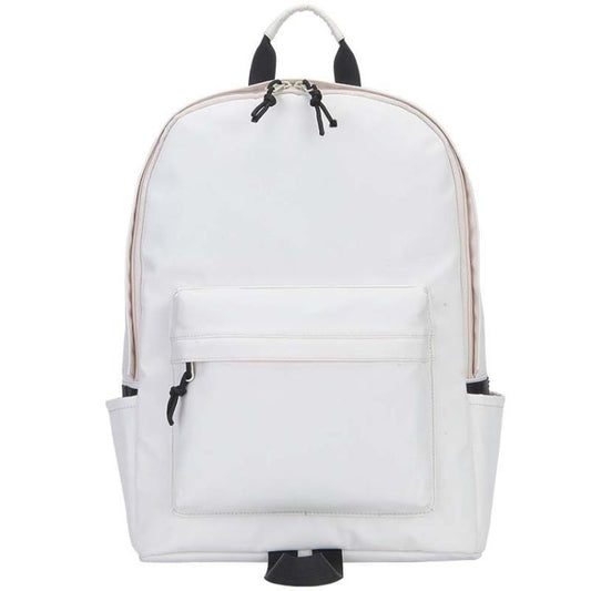 SKV SKV009 Outdoor Casual Double Shoulder Bag Large Capacity Laptop Backpack(White) - Backpack by SKV | Online Shopping South Africa | PMC Jewellery | Buy Now Pay Later Mobicred