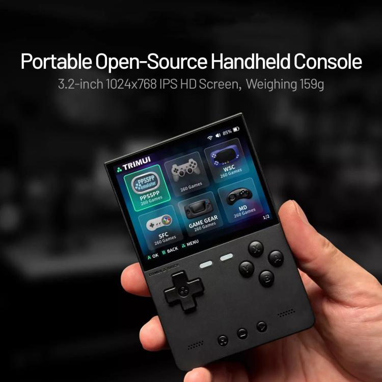 TRIMUI BRICK Open Source Pocket Console Portable Wireless Bluetooth HD Retro Arcade, Size: 128G(Red) - free shipping - PMc TechLife - Order now!