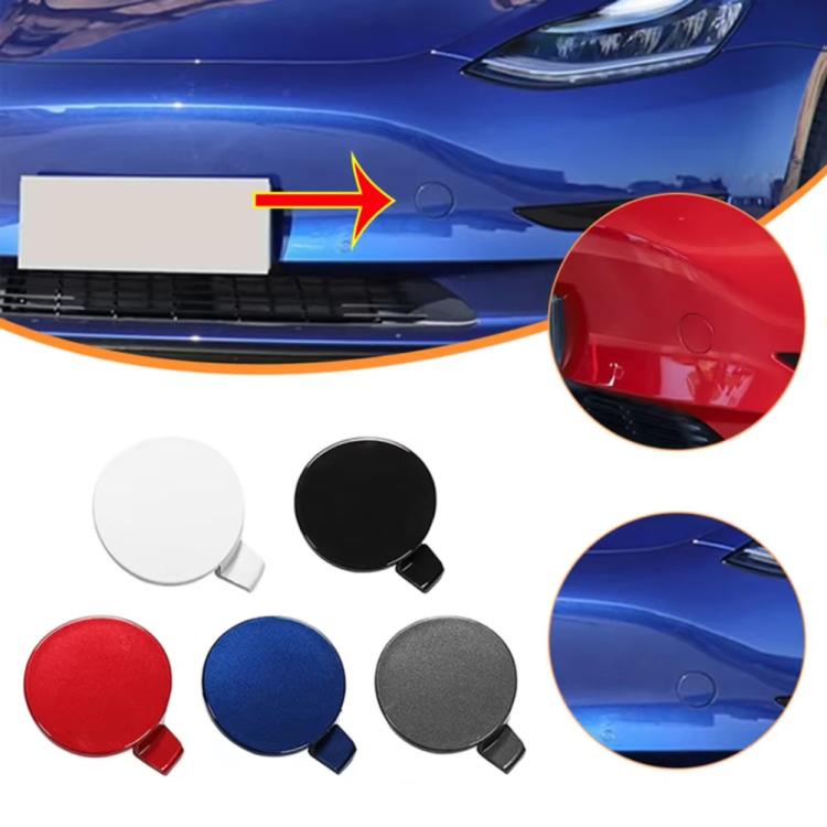 For Tesla Model 3 Front Trailer Hook Protective Cover Replacement Parts Front Towing Hole Cover(Black) - Towing Bars by PMC TechLife | Online Shopping South Africa | PMC TechLife | Buy Now Pay Later Mobicred