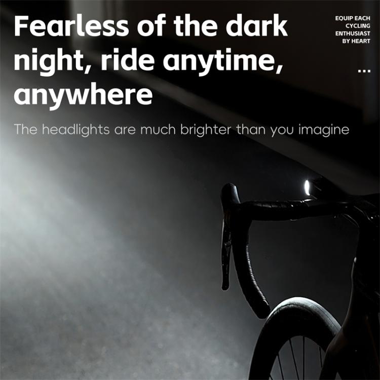 WEST BIKING Bicycle Waterproof TYPE-C Rechargeable High-Brightness Headlight, Style: Digital Battery Display - free shipping - PMC TechLife - Order now!