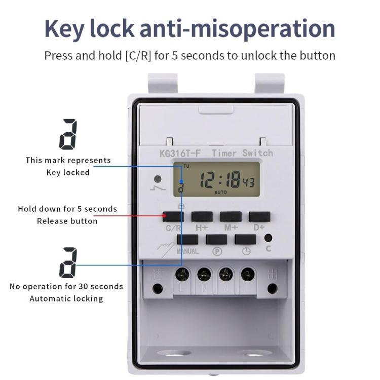 220V Household Automatic Switch Intelligent Timer - Energy Saving Timer Socket by PMC TechLife | Online Shopping South Africa | PMC TechLife | Buy Now Pay Later Mobicred