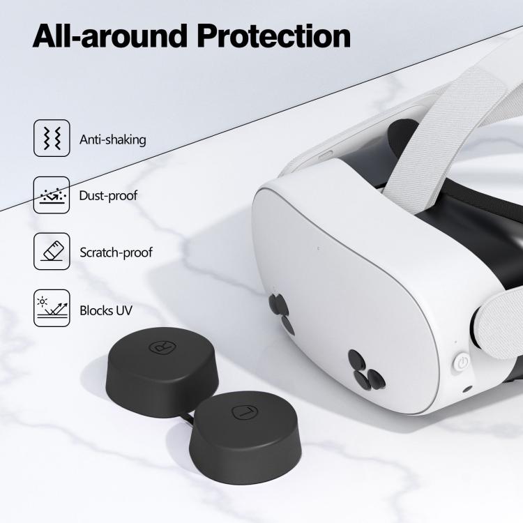 For Meta Quest 3S / Quest 2 VR Lens TPU Protective Cover(Purple) - VR Accessories by PMC TechLife | Online Shopping South Africa | PMC TechLife | Buy Now Pay Later Mobicred