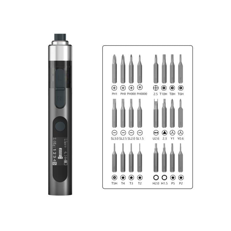 MaAnt L5Pro With 24 Batches Multi-Function Small Electric Screwdriver Set For Mobile Phone Repair - free shipping - PMC TechLife - Order now!