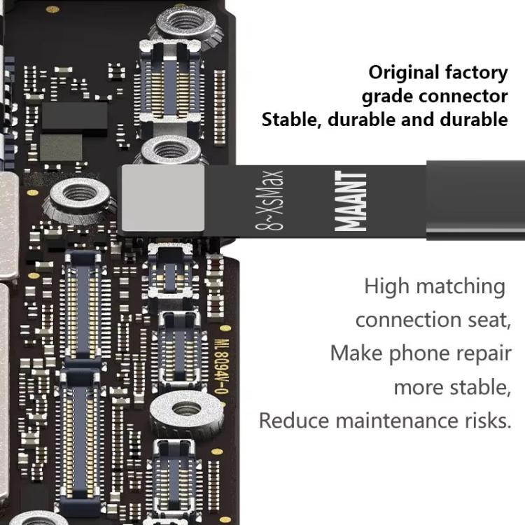 For Apple 7-16 Series Cell Phones MaAnt M064 1M 8 In 1 Power On Cable Flex Testing Line - free shipping - PMc TechLife - Order now!