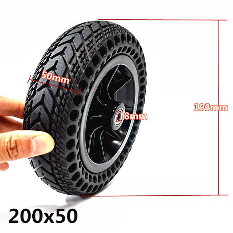200 x 50 8 inch Electrical Wheelchair Honeycomb Solid Front Wheel Tire Assembly - Accessories & Parts by PMc TechLife | Online Shopping South Africa | PMc TechLife | Buy Now Pay Later Mobicred