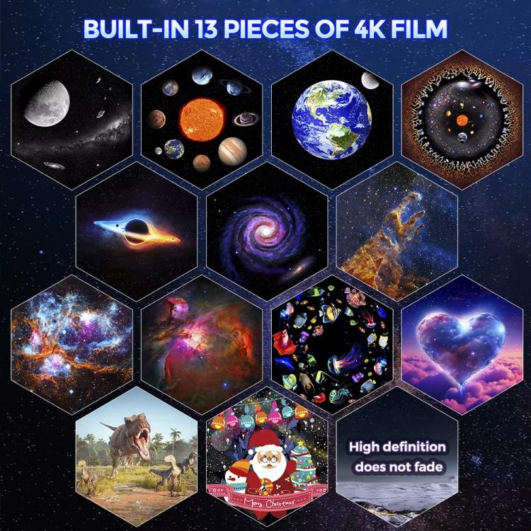 USB Plug-in Space Ball HD Galaxy Projector Lamp Dynamic Meteor Starry Sky Atmosphere Light(Black) - Projection Lamp by PMc TechLife | Online Shopping South Africa | PMc TechLife | Buy Now Pay Later Mobicred