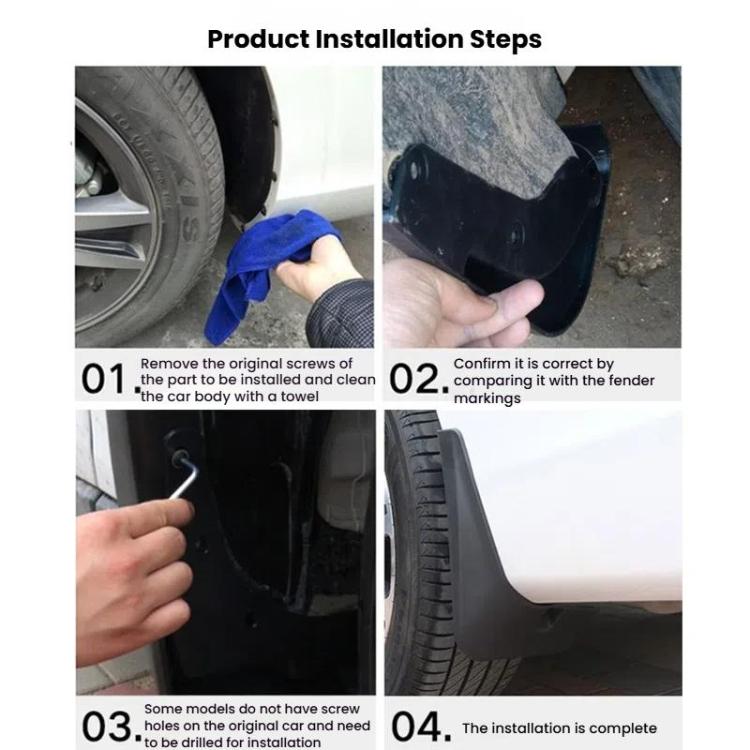 For 2015-2023 Volvo XC90 Car Tire Soft Rubber Mudguard(Black) - free shipping - PMc TechLife - Order now!