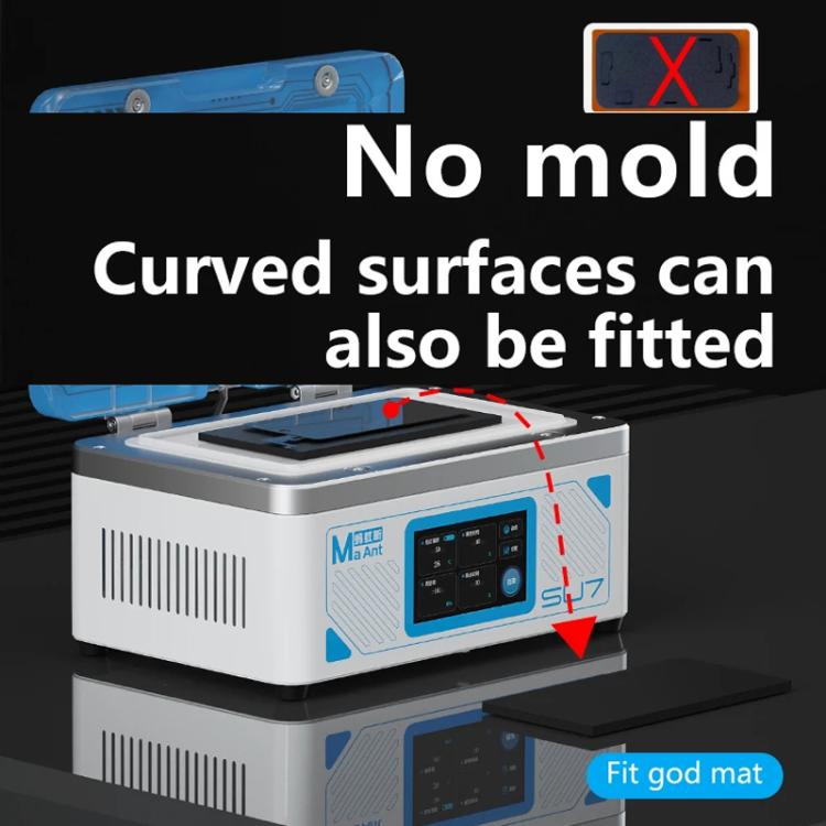 MaAnt SU7 Cell Phone Repair Curved Screen Pressing Machine Flat Panel LCD Screen Vacuum Laminating Machine, EU Plug - free shipping - PMC TechLife - Order now!