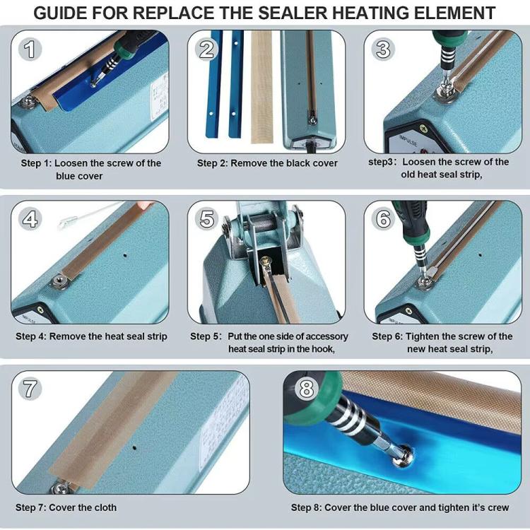 5pcs /Pack Impulse Sealer Spare Repair Parts Heat Seal Strips Replacement 200mm - Others by PMc TechLife | Online Shopping South Africa | PMc TechLife | Buy Now Pay Later Mobicred