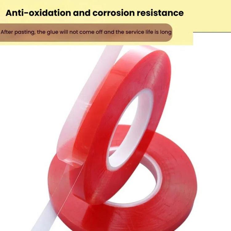 5rolls 0.2mm Thick Acrylic Polyester PET Double Sided Adhesive Tape, 10m/roll, Width: 4mm - free shipping - PMC TechLife - Order now!