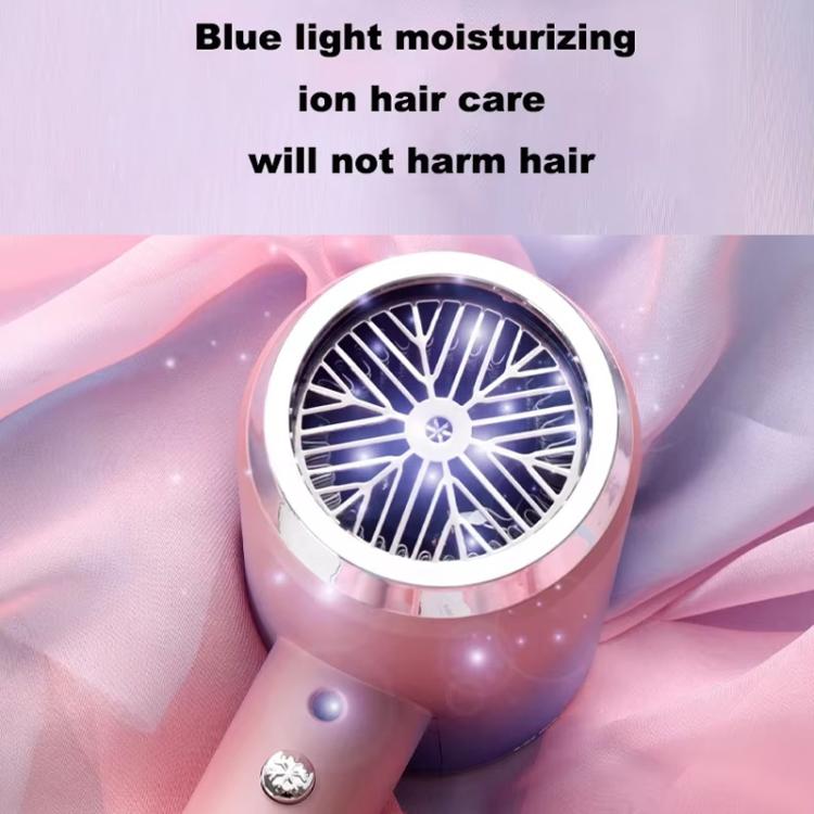 High-Speed Hair Dryer Salon & Home Blow Dryer with Blue Light Ionic Technology EU Plug(Gradient Pink) - free shipping - PMC TechLife - Order now!