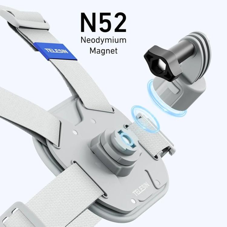 TELESIN S2-CGP-01GY Universal Action Camera Chest Belt Bracket Quick Release Chest Strap Mount(Gray) - free shipping - PMC TechLife - Order now!