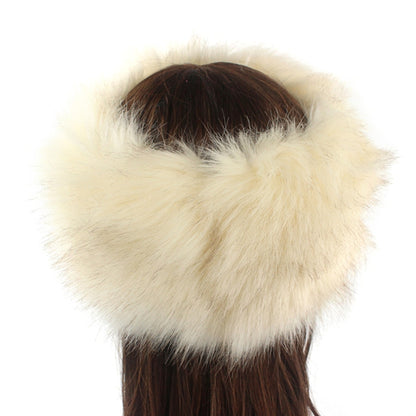 Unisex Winter Imitation Fox Fur Headband Bomber Hat, Size:L（58-60cm）(Navy) - Bomber Hats by PMC Jewellery | Online Shopping South Africa | PMC Jewellery