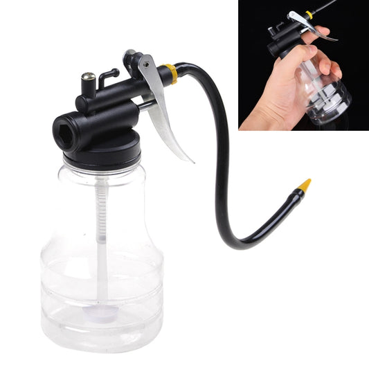 250cc Transparent High Pressure Pump Oiler Lubrication Oil Can Plastic Machine Oiler Grease 245mm Length flex Gun(Long mouth hose) - Hand Tool Sets by PMC Jewellery | Online Shopping South Africa | PMC Jewellery | Buy Now Pay Later Mobicred