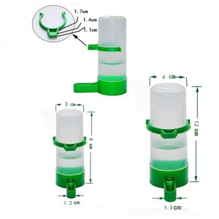 10 PCS Practical Birds Feeding Equipment Parrot Bird Drinker Watering Feeder with Clip(L) - Drinking Fountain by PMC Jewellery | Online Shopping South Africa | PMC Jewellery