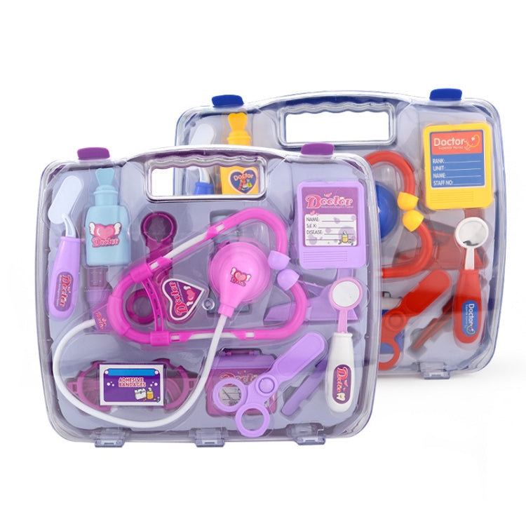 Simulation Stethoscope Set Portable Medicine Box Child Doctor Role Playing Toy(Purple) - Pretend Play Toys by PMC Jewellery | Online Shopping South Africa | PMC Jewellery