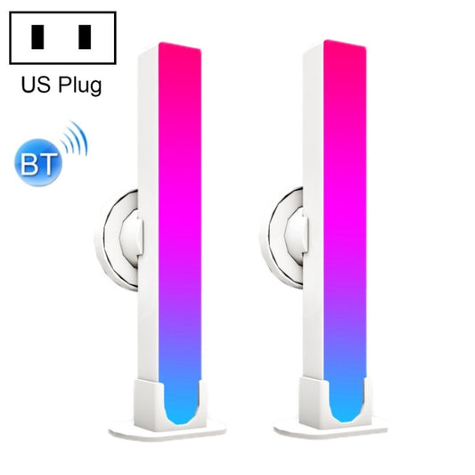 2pcs/box RGB Desktop Background Music Rhythm Pickup Ambient Light, Version: Bluetooth(US Plug) - Novelty Lighting by PMC Jewellery | Online Shopping South Africa | PMC Jewellery | Buy Now Pay Later Mobicred