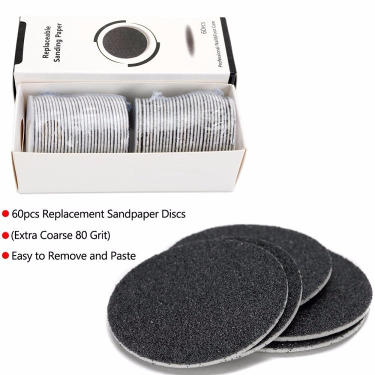 Electric Foot File Speed Adjustable Sandpaper Discs Callus Remover Pedicure Fast Remove Feet Hard Cracked Dry Dead Skin Tool, Plug Type:US plug(Black) - Grinding Tools & Accessories by PMC Jewellery | Online Shopping South Africa | PMC Jewellery | Buy Now Pay Later Mobicred