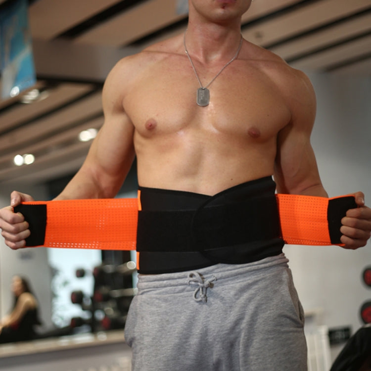 Men and Women Neoprene Lumbar Waist Support Unisex Exercise Weight Loss Burn Shaper Gym Fitness Belt, Size:L(Blue) - Sports Safety by PMC Jewellery | Online Shopping South Africa | PMC Jewellery
