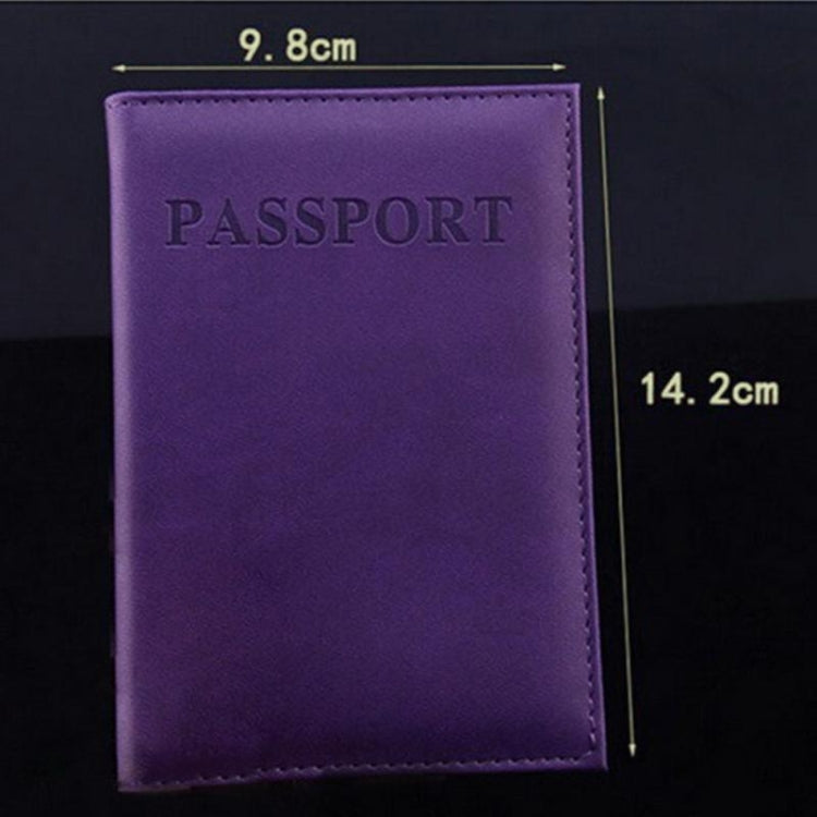 Artificial Leather Travel Passport Cover(yellow brown) - Card & Passport Bags by PMC TechLife | Online Shopping South Africa | PMC TechLife