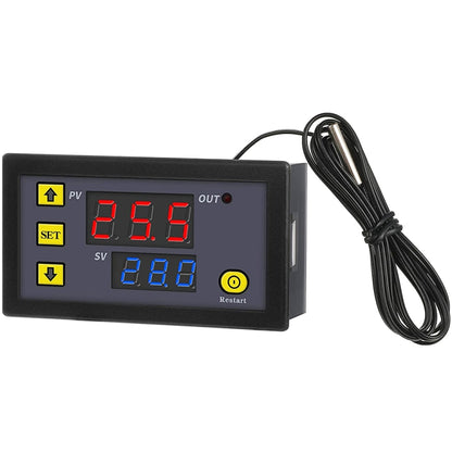 High-precision Microcomputer Intelligent Digital Display Switch Thermostat, Style:12V Power Supply(Red and Blue Display) - Thermostat & Thermometer by PMC Jewellery | Online Shopping South Africa | PMC Jewellery