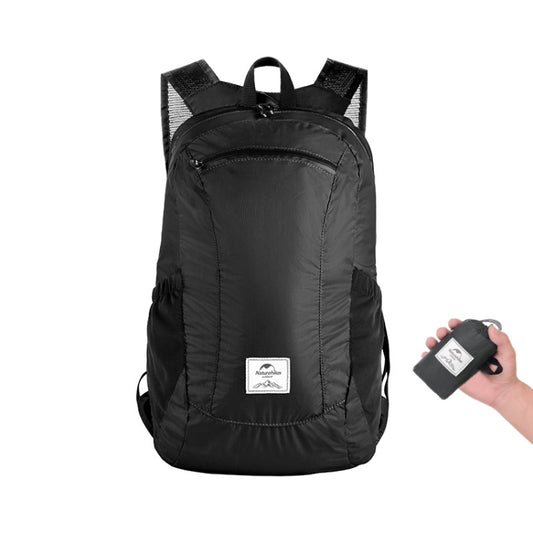 Naturehike Ultra-light Portable Outdoor Waterproof Bag Travel Double Shoulder Foldable Backpack, Capacity:22L(Black) - Waterproof Bags by Naturehike | Online Shopping South Africa | PMC Jewellery | Buy Now Pay Later Mobicred