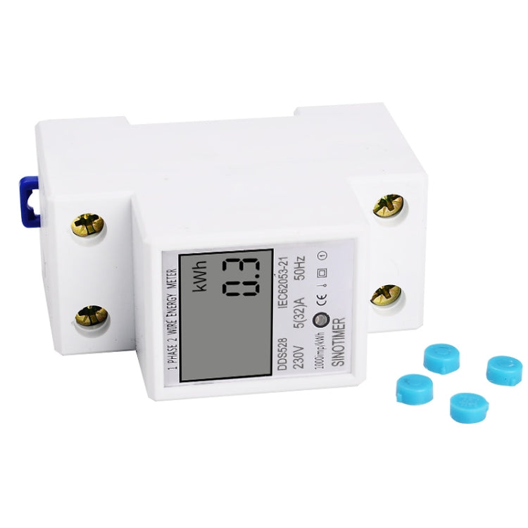 DDS528 5-32A 230V 50Hz Single-phase Household DIN Rail Electronic Multi-function Energy Meter - Current & Voltage Tester by PMC TechLife | Online Shopping South Africa | PMC TechLife