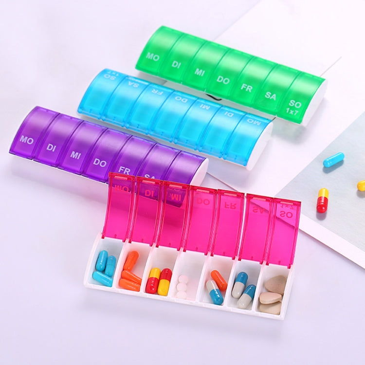 Portable Seven-part Mini Storage Pill Box(Green) - free shipping - PMC TechLife - Order now!