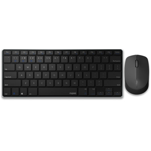 Rapoo 9000G 78 Keys Multi-modes Wireless Keyboard and Mouse Set(Black) - Wireless Keyboard by Rapoo | Online Shopping South Africa | PMC Jewellery | Buy Now Pay Later Mobicred