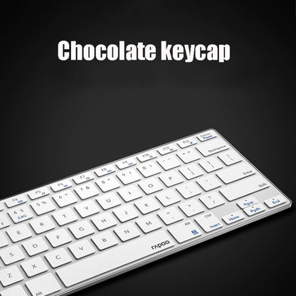 Rapoo 9000G 78 Keys Multi-modes Wireless Keyboard and Mouse Set(White) - Wireless Keyboard by Rapoo | Online Shopping South Africa | PMC Jewellery | Buy Now Pay Later Mobicred