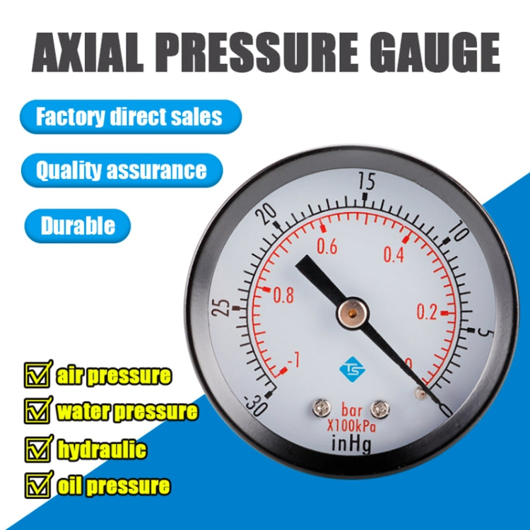 Double Scale Vacuum Mini Shockproof Pressure Gauge - Others by PMC Jewellery | Online Shopping South Africa | PMC Jewellery