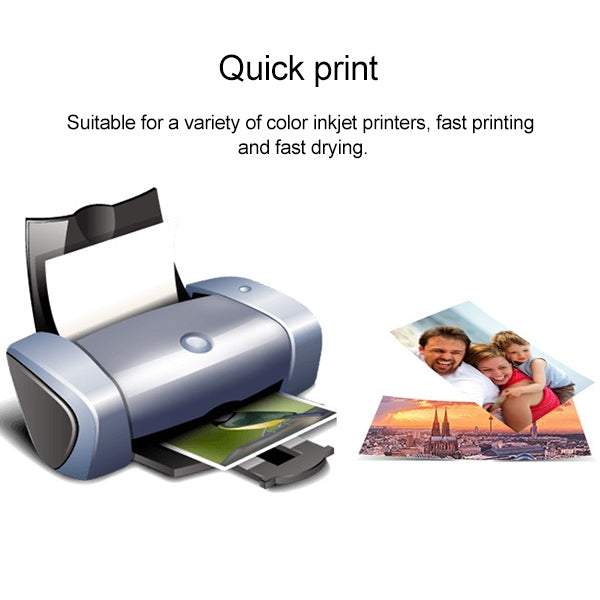 100 PCS 6 Inch Inkjet Printing Paper Photo Paper Color Single-Sided Coated Printing Highlight Waterproof Luminous Paper - Art Supplies by PMC Jewellery | Online Shopping South Africa | PMC Jewellery